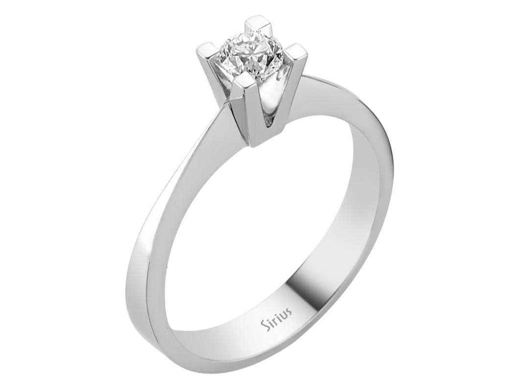 0,30 Karat Diamant Solitär Ring - handgefertigter Diamantschmuck aus Feingold | Sirius Diamant