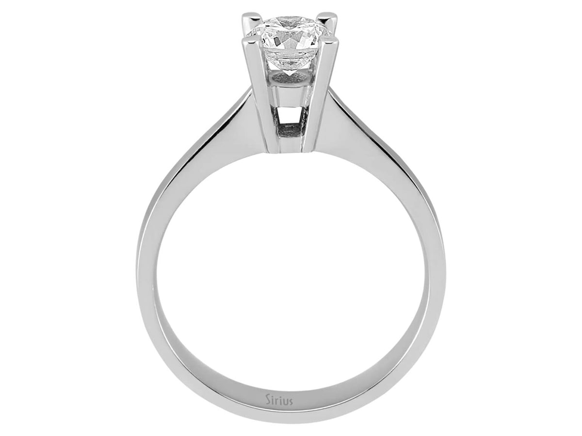 0,75 Karat Diamant Solitär Ring - handgefertigter Diamantschmuck aus Feingold | Sirius Diamant