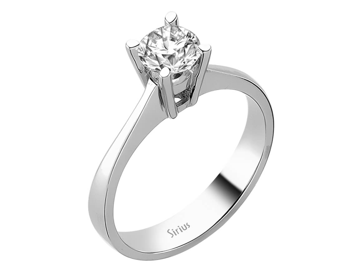 0,75 Karat Diamant Solitär Ring - handgefertigter Diamantschmuck aus Feingold | Sirius Diamant