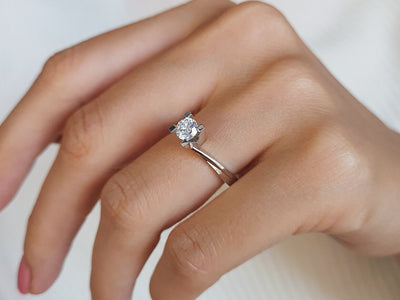 0.53 carat diamond solitaire ring