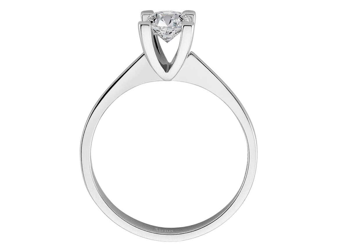 0,58 Carat Diamant Solitär Ring - handgefertigter Diamantschmuck aus Feingold | Sirius Diamant