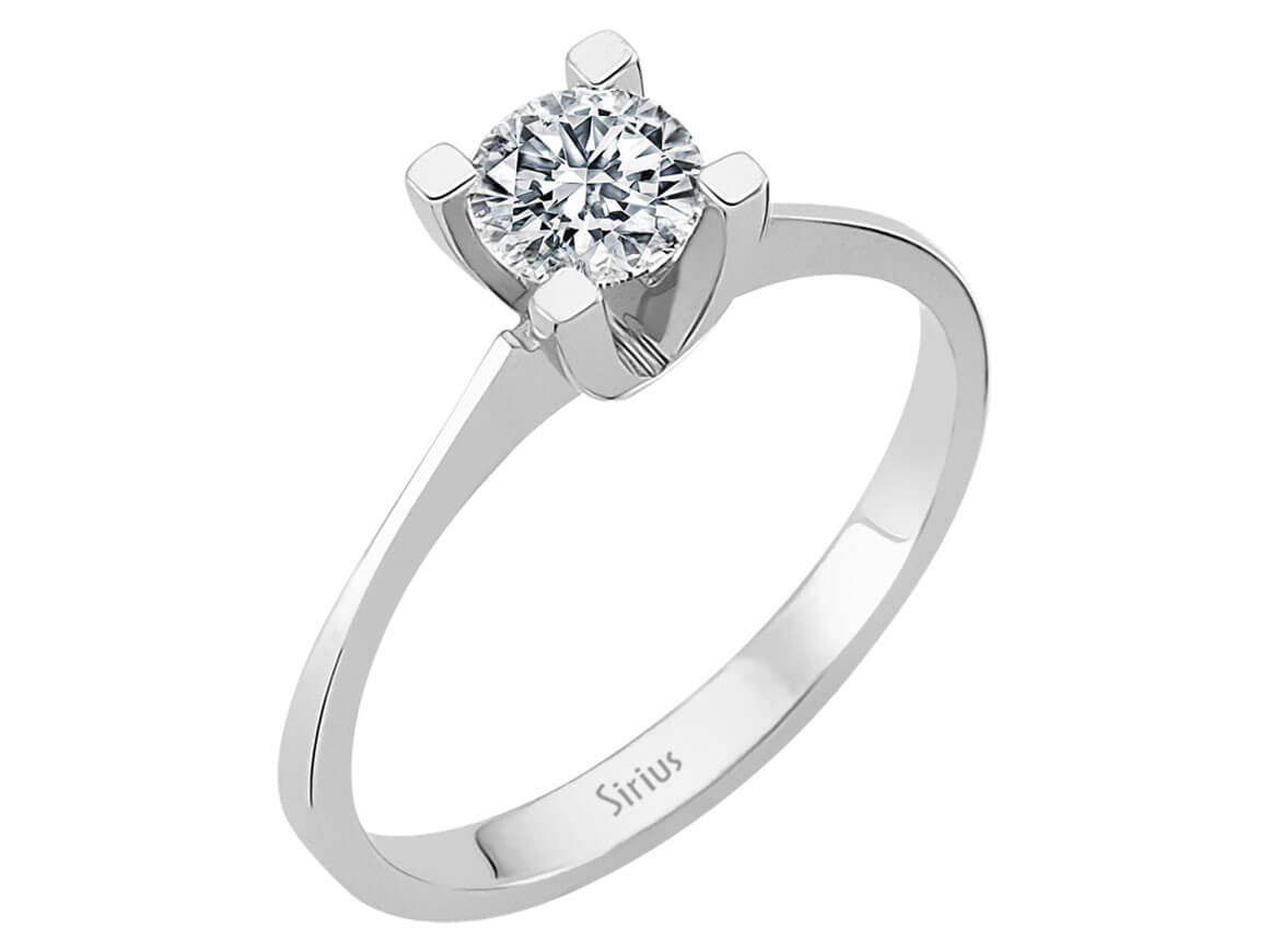 0,58 Carat Diamant Solitär Ring - handgefertigter Diamantschmuck aus Feingold | Sirius Diamant
