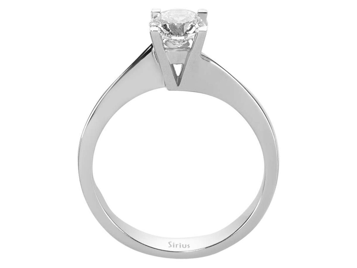 0,70 Karat Diamant Solitär Ring - handgefertigter Diamantschmuck aus Feingold | Sirius Diamant