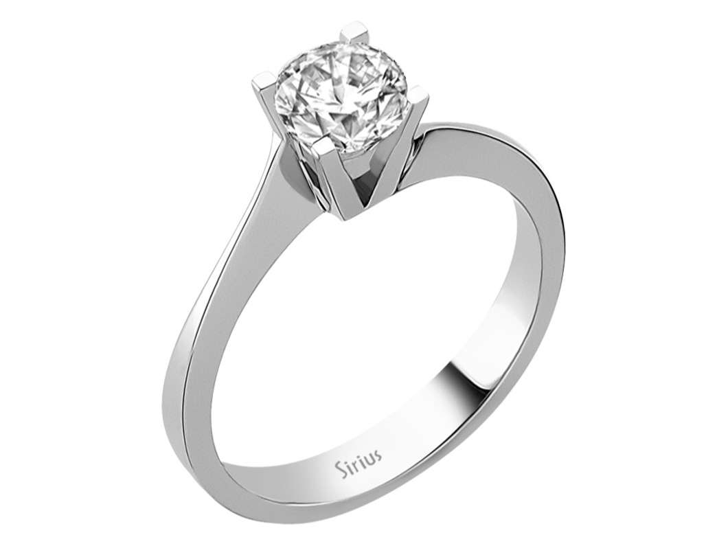 0,70 Karat Diamant Solitär Ring - handgefertigter Diamantschmuck aus Feingold | Sirius Diamant