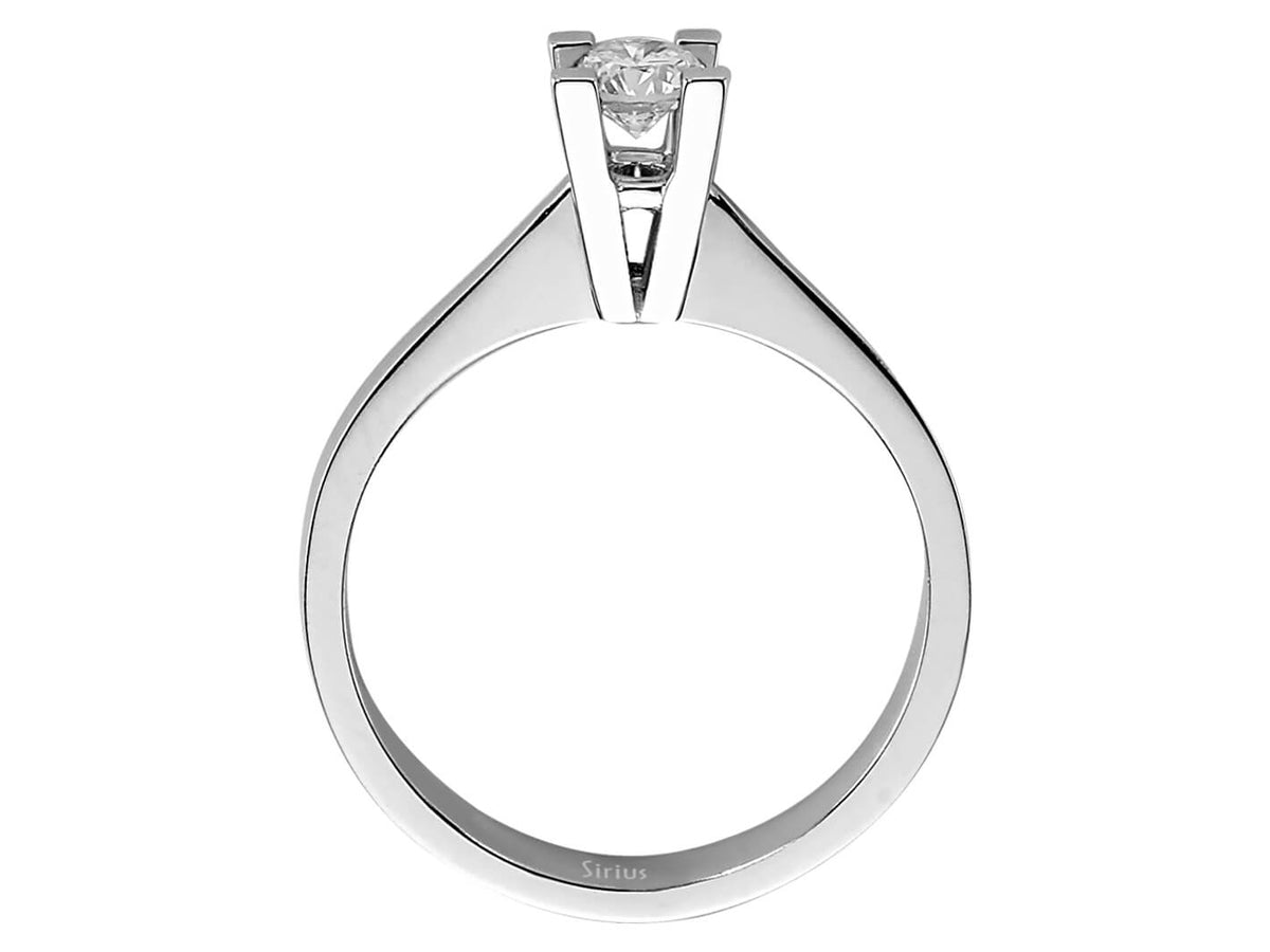 0,30 Karat Diamant Solitär Ring - handgefertigter Diamantschmuck aus Feingold | Sirius Diamant