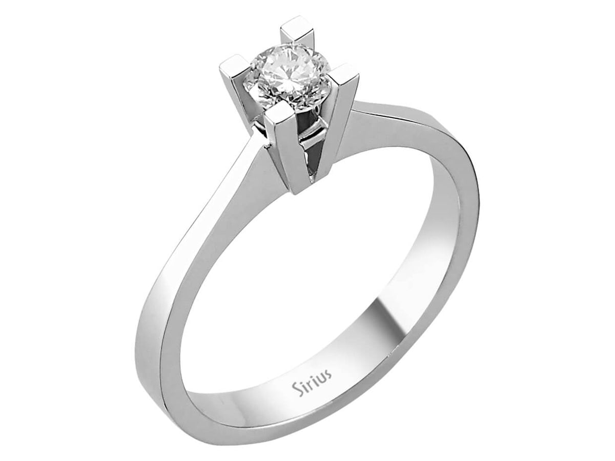0,30 Karat Diamant Solitär Ring - handgefertigter Diamantschmuck aus Feingold | Sirius Diamant