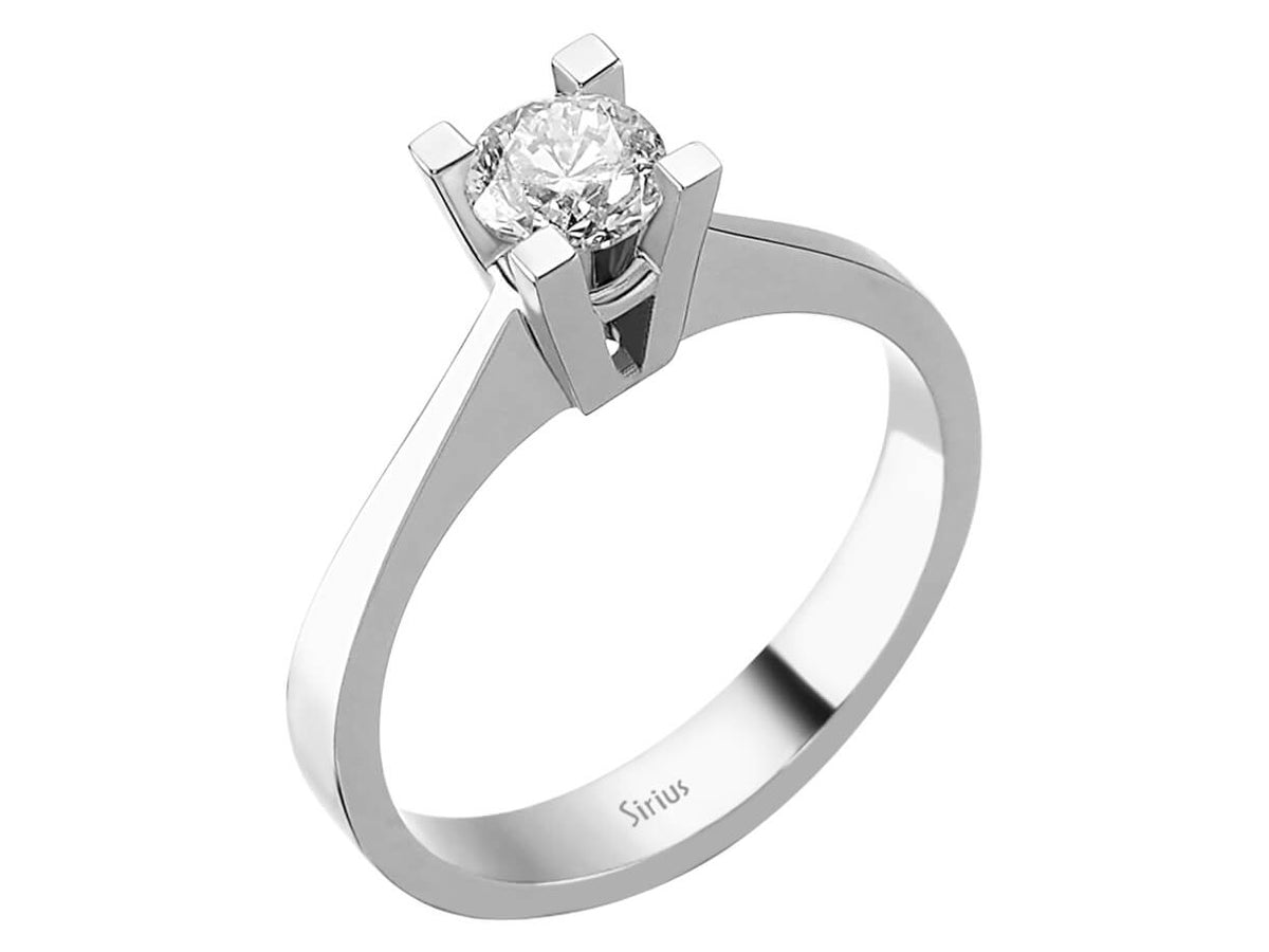 0,50 Karat Diamant Solitär Ring - handgefertigter Diamantschmuck aus Feingold | Sirius Diamant