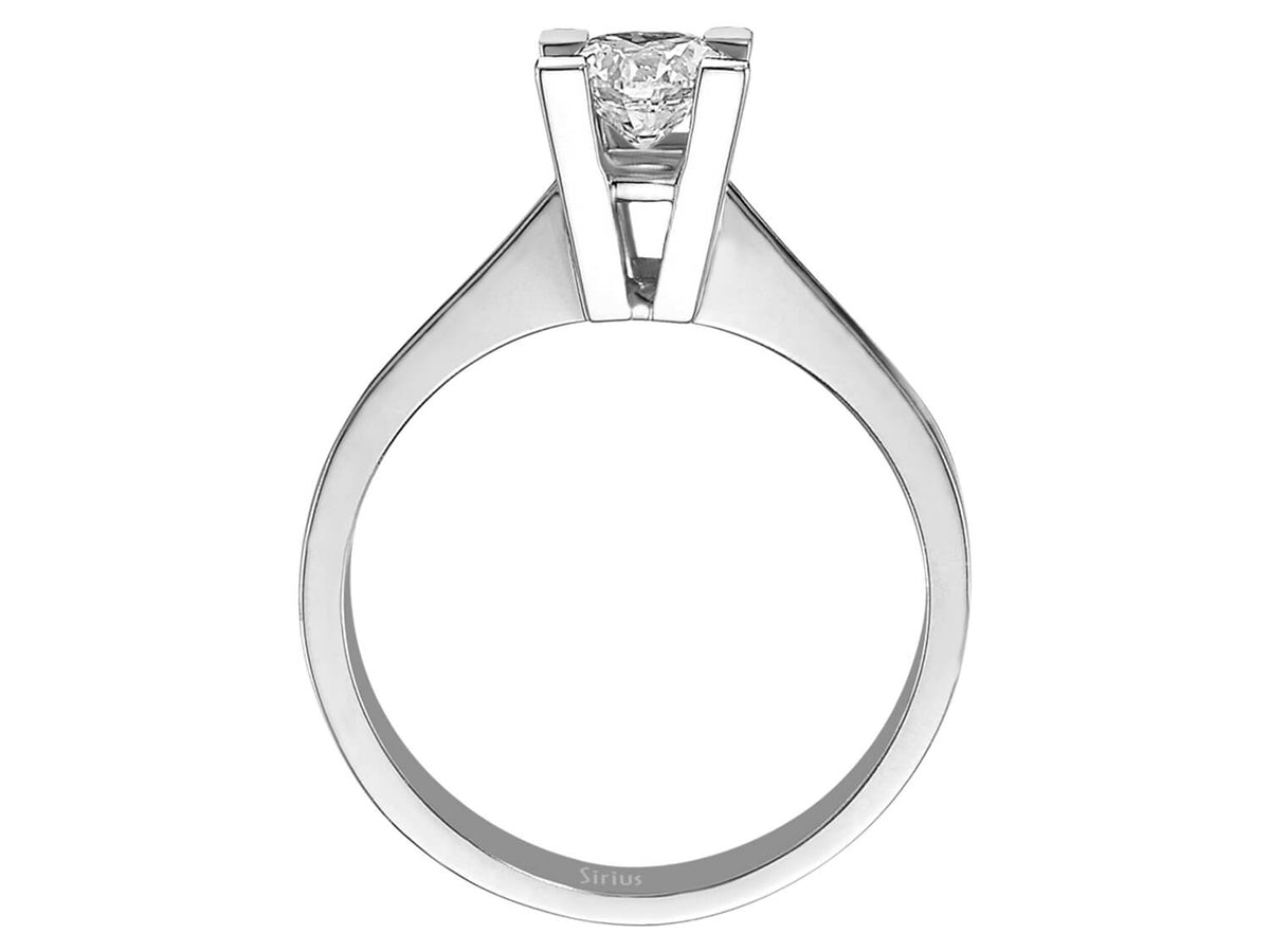0,61 Karat Diamant Solitär Ring - handgefertigter Diamantschmuck aus Feingold | Sirius Diamant
