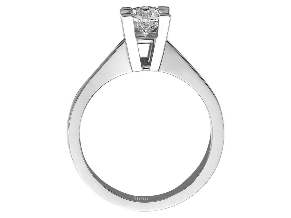 0,70 Karat Diamant Solitär Ring - handgefertigter Diamantschmuck aus Feingold | Sirius Diamant
