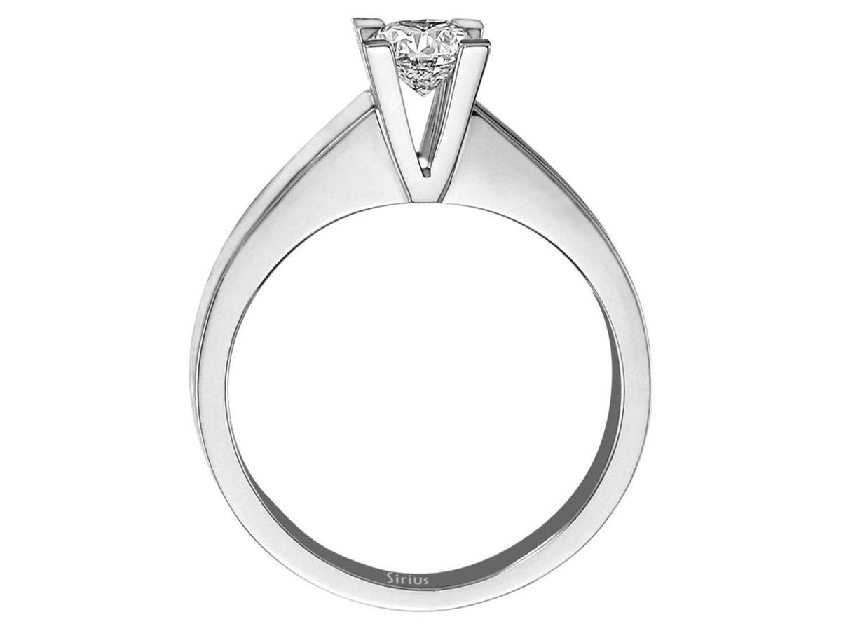 0,52 Karat Diamant Solitär Ring - handgefertigter Diamantschmuck aus Feingold | Sirius Diamant
