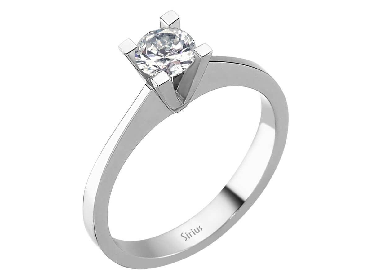 0,52 Karat Diamant Solitär Ring - handgefertigter Diamantschmuck aus Feingold | Sirius Diamant