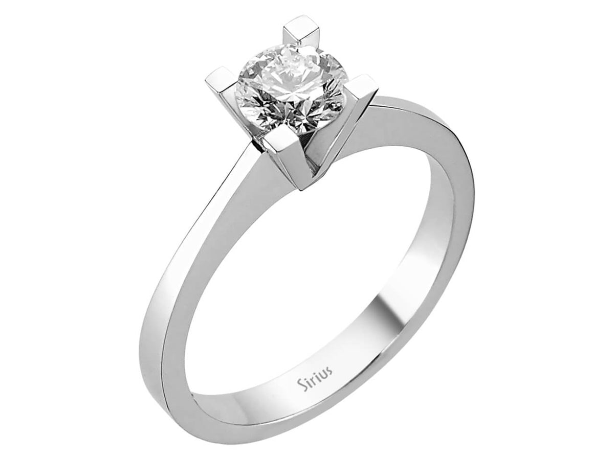 0,70 Karat Diamant Solitär Ring - handgefertigter Diamantschmuck aus Feingold | Sirius Diamant