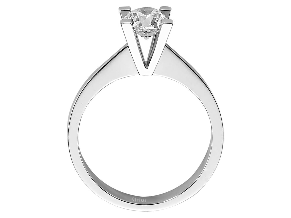 0,90 Carat Diamant Solitär Ring - handgefertigter Diamantschmuck aus Feingold | Sirius Diamant
