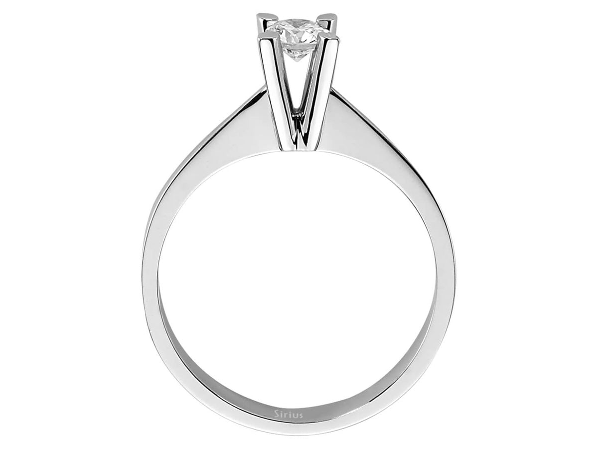 0,25 Carat Diamant Solitär Ring - handgefertigter Diamantschmuck aus Feingold | Sirius Diamant