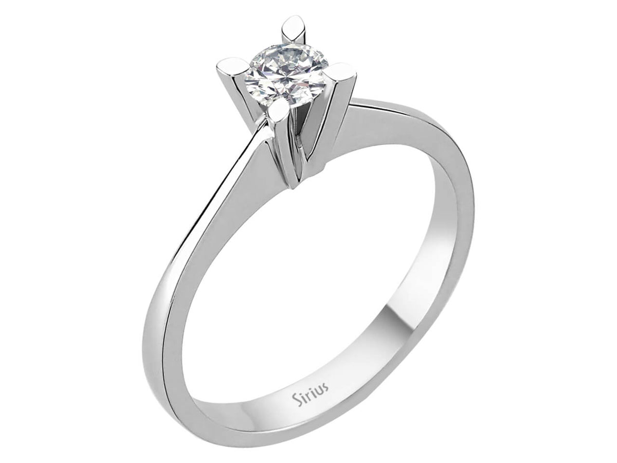 0,25 Carat Diamant Solitär Ring - handgefertigter Diamantschmuck aus Feingold | Sirius Diamant