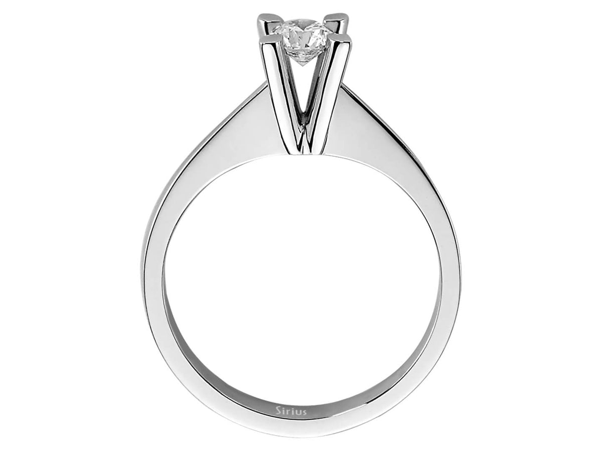 0,30 Carat Diamant Solitär Ring - handgefertigter Diamantschmuck aus Feingold | Sirius Diamant