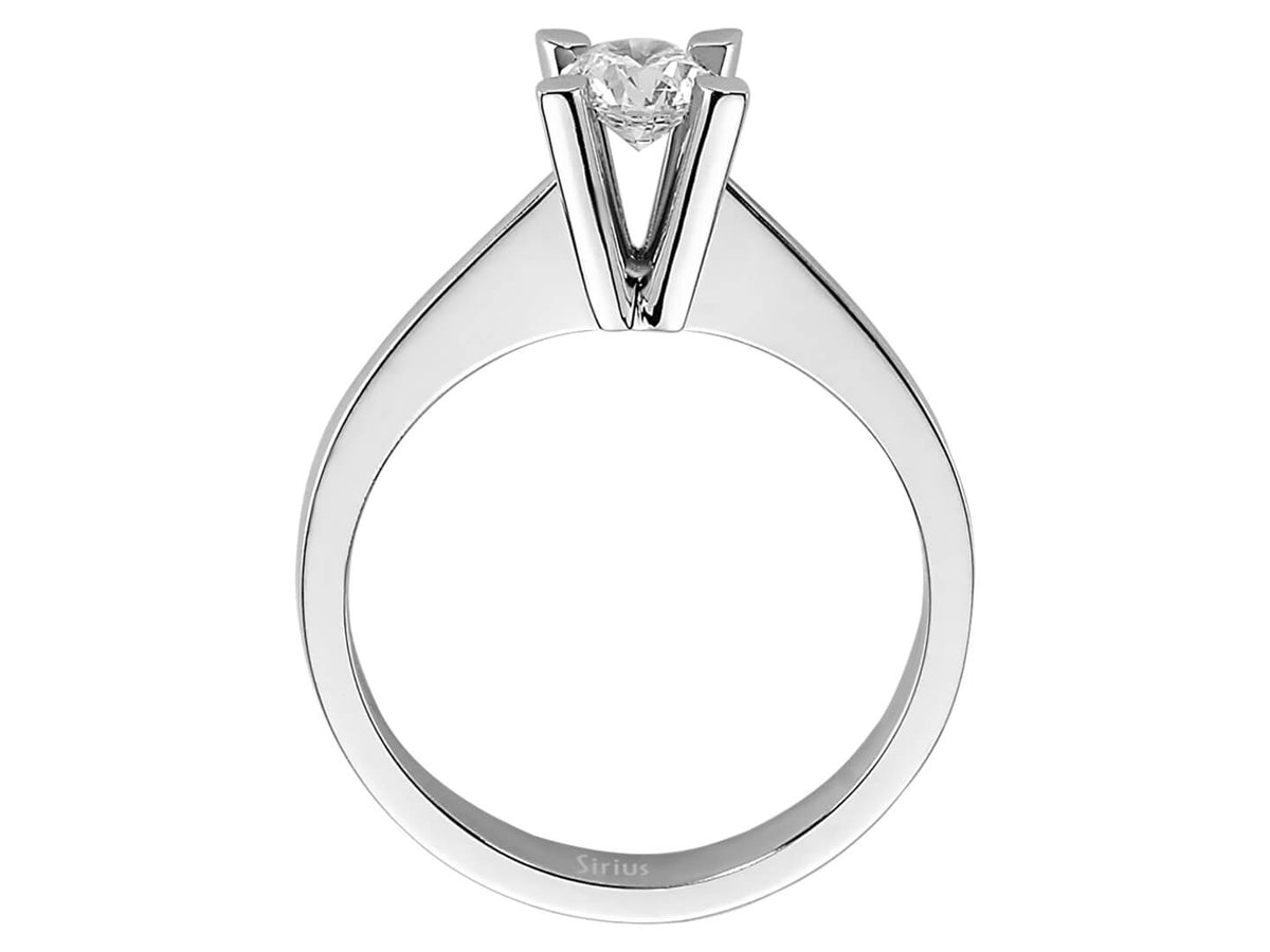 0,45 Karat Diamant Solitär Ring - handgefertigter Diamantschmuck aus Feingold | Sirius Diamant