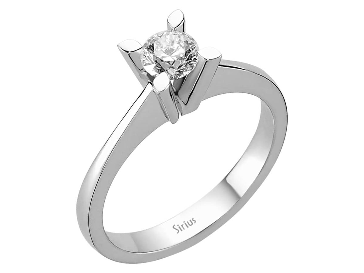 0,45 Karat Diamant Solitär Ring - handgefertigter Diamantschmuck aus Feingold | Sirius Diamant