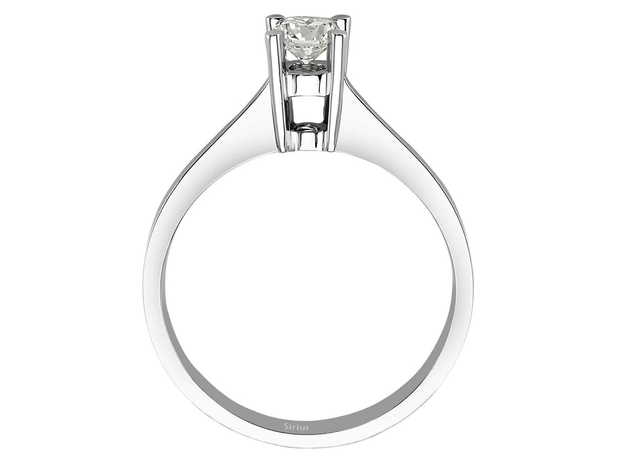 0,31 Karat Diamant Solitär Ring - handgefertigter Diamantschmuck aus Feingold | Sirius Diamant
