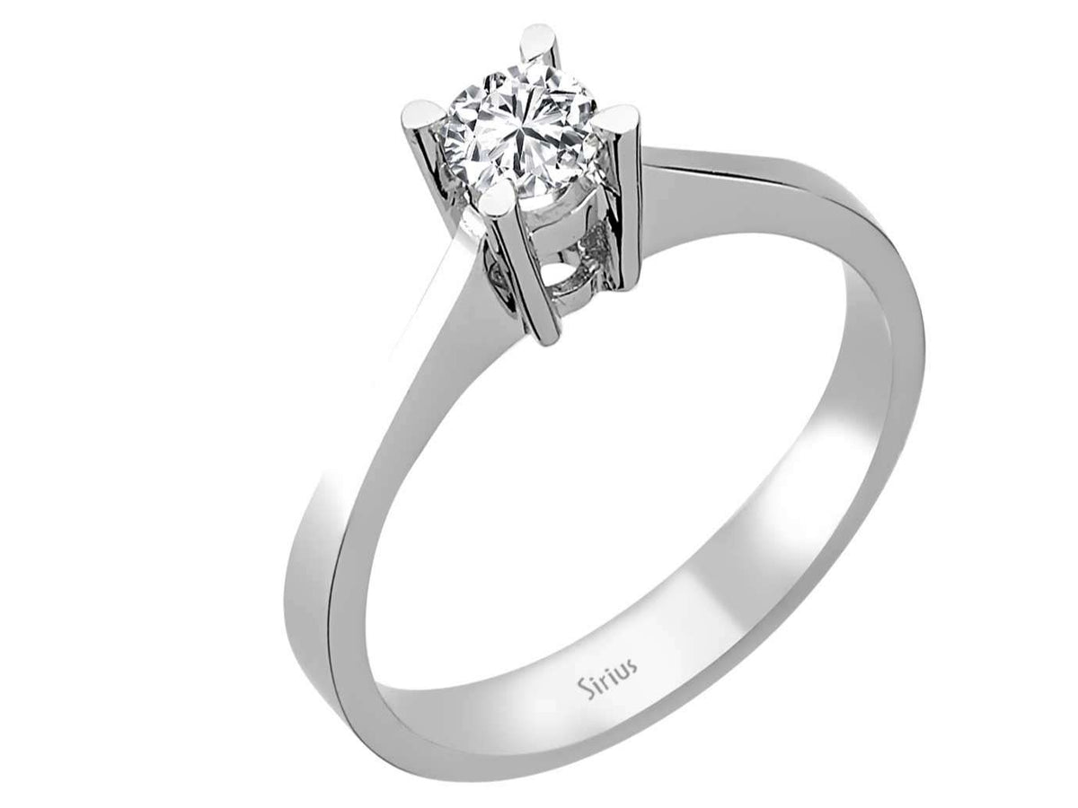 0,31 Karat Diamant Solitär Ring - handgefertigter Diamantschmuck aus Feingold | Sirius Diamant