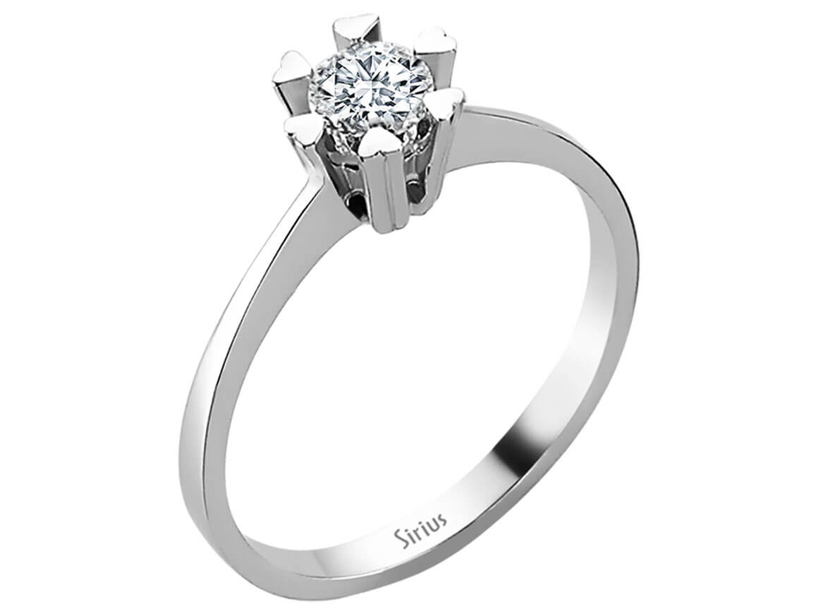 0,40 Carat Diamant Solitär Ring - handgefertigter Diamantschmuck aus Feingold | Sirius Diamant