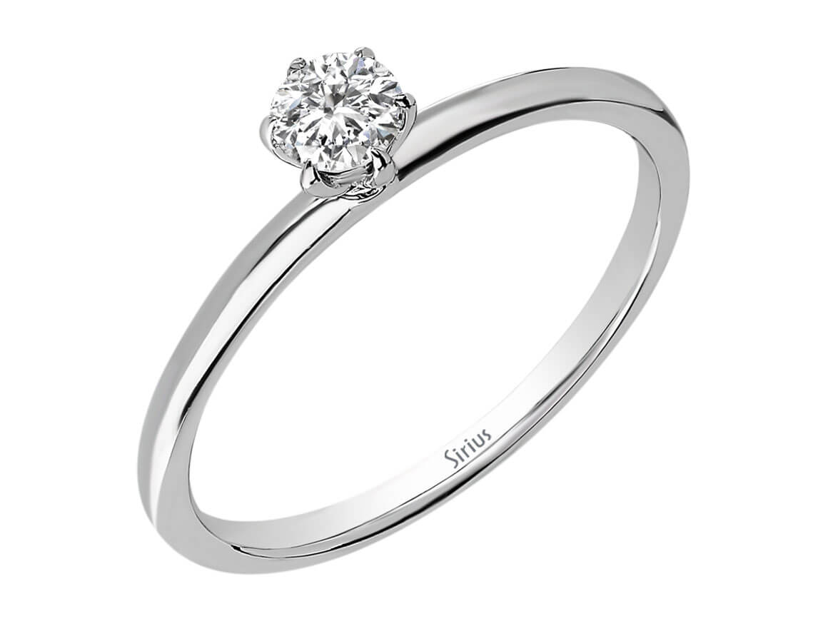 0,22 Carat Diamant Solitär Ring – handgefertigter Diamantschmuck aus Feingold | Sirius Diamant
