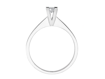 0.10 carat diamond solitaire ring