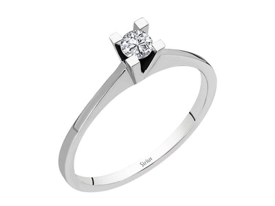 0.10 carat diamond solitaire ring