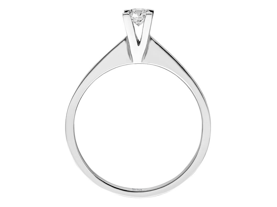 0,20 Karat Diamant Solitär Ring - handgefertigter Diamantschmuck aus Feingold | Sirius Diamant