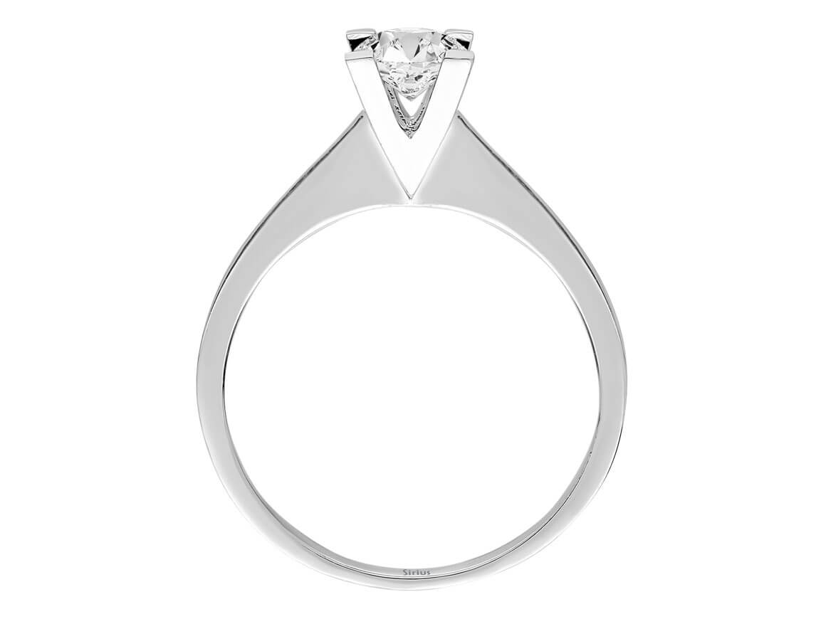 0,50 Karat Diamant Solitär Ring - handgefertigter Diamantschmuck aus Feingold | Sirius Diamant