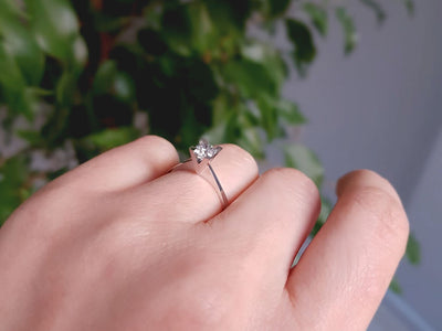 0.50 carat diamond solitaire ring