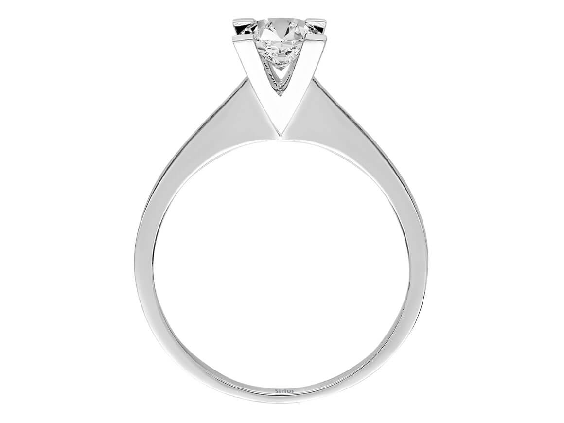 0,57 Karat Diamant Solitär Ring - handgefertigter Diamantschmuck aus Feingold | Sirius Diamant