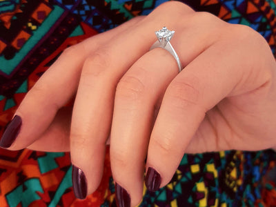 0.57 carat diamond solitaire ring