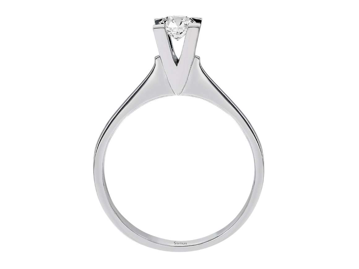 0,35 Carat Diamant Solitär Ring - handgefertigter Diamantschmuck aus Feingold | Sirius Diamant