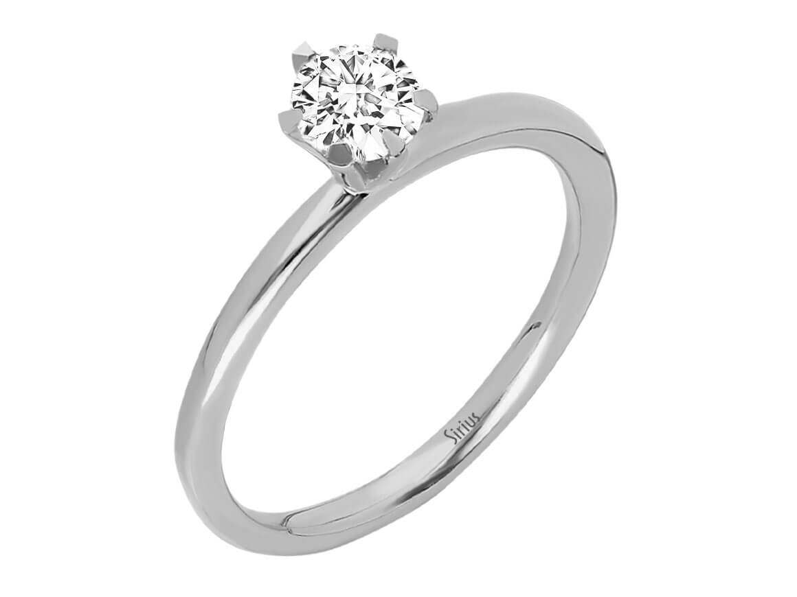 0,33 Carat Diamant Solitär Ring - handgefertigter Diamantschmuck aus Feingold | Sirius Diamant