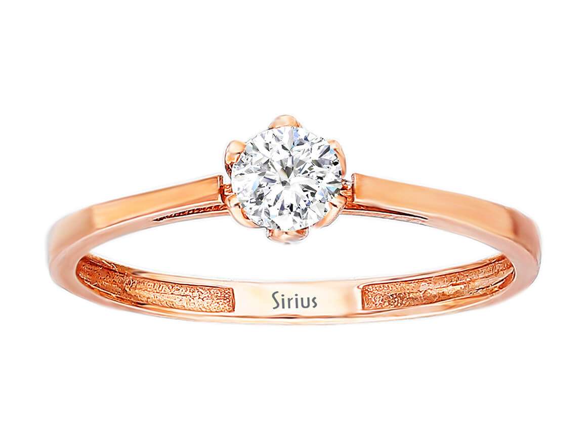 G Farbe 0,40 Karat Solitär Diamantring - handgefertigter Diamantschmuck aus Feingold | Sirius Diamant