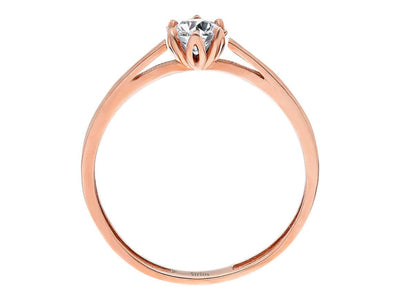 G color 0.40 carat solitaire diamond ring