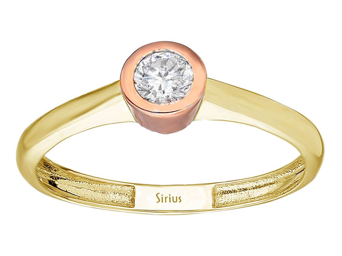 G-Farbe 0,22 Karat Diamant-Solitär-Ring - handgefertigter Diamantschmuck aus Feingold | Sirius Diamant