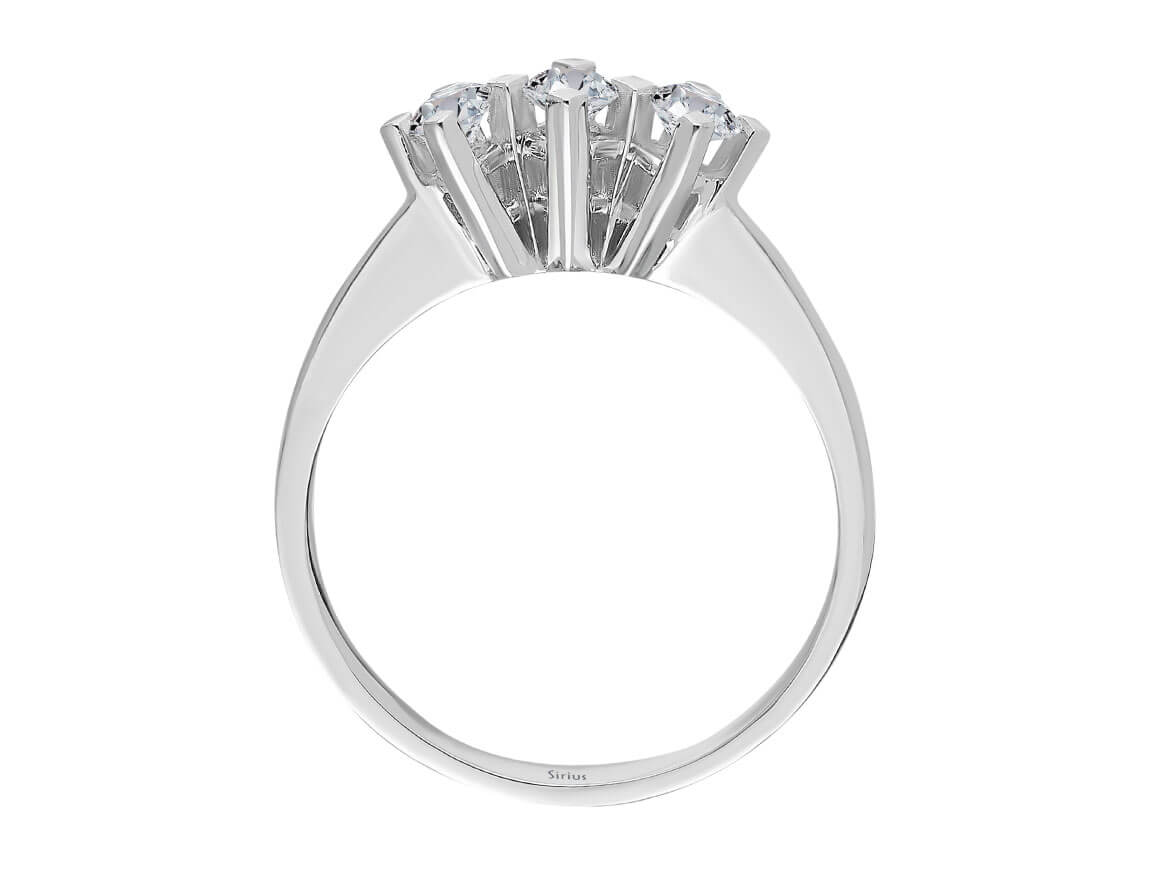 0,33 Carat Diamant Tria Ring - handgefertigter Diamantschmuck aus Feingold | Sirius Diamant