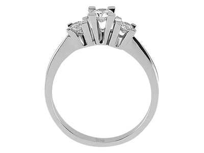 Bague trio de diamants de 0,40 carat