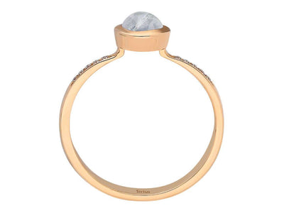 Diamond and Moonstone Vintage Ring