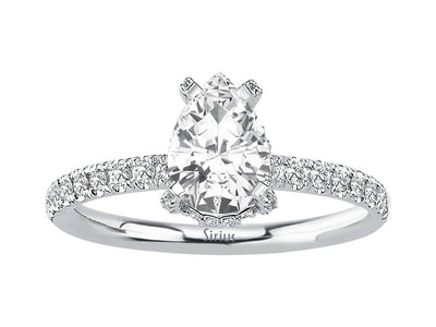 Diamond and Drop White Sapphire Venus Gala Ring