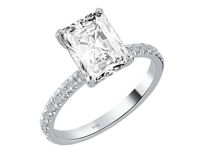Diamond and white topaz Venus Amara ring