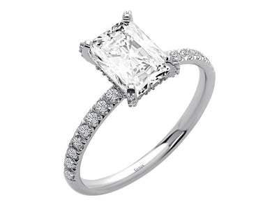 Diamond and white topaz Venus Jasmine ring