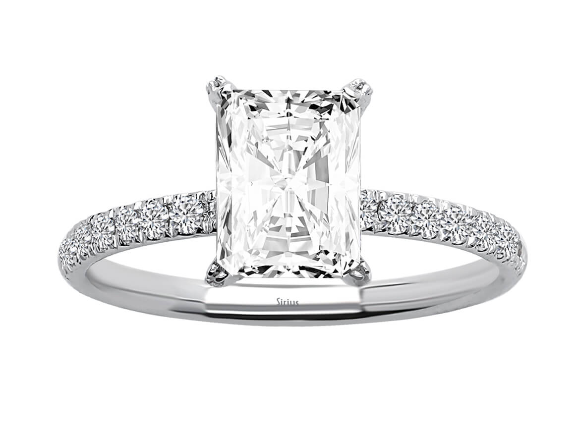 Diamant- und Weißtopas Ring - handgefertigter Diamantschmuck aus Feingold | Sirius Diamant