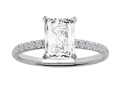 Diamond and white topaz Venus Jasmine ring