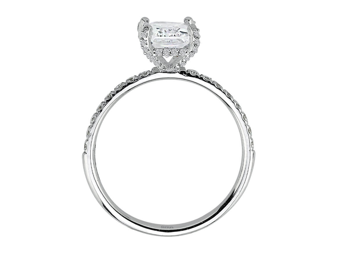 Diamant- und Weißtopas Ring - handgefertigter Diamantschmuck aus Feingold | Sirius Diamant
