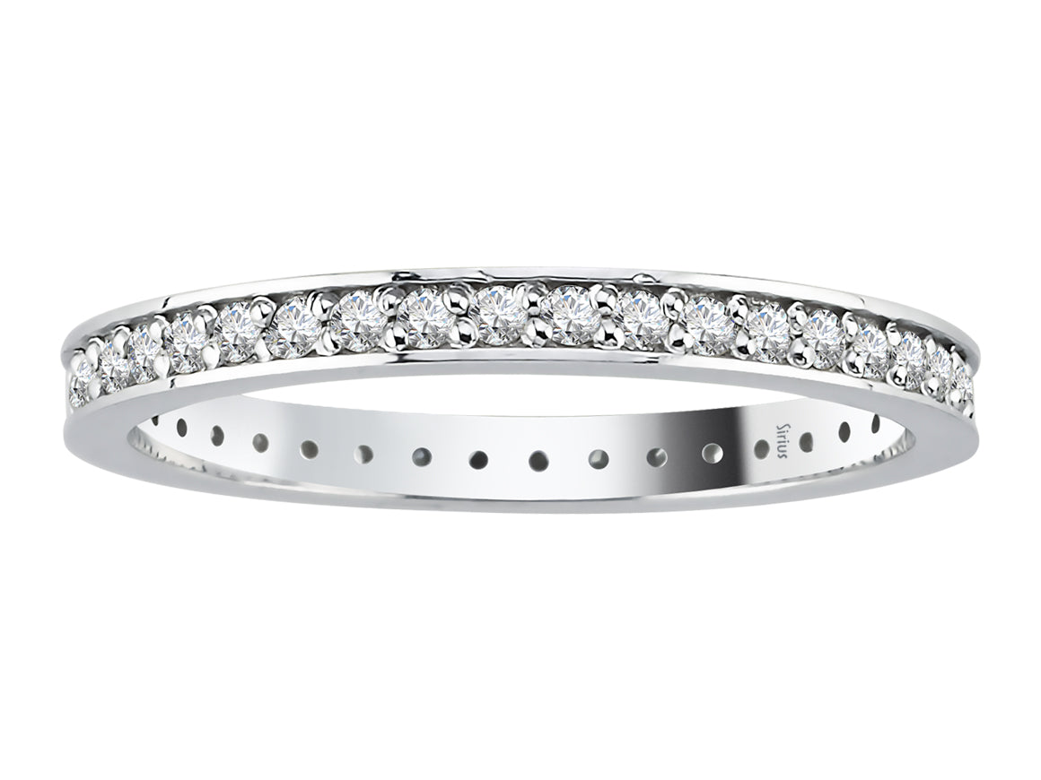 Diamant Memory Ring - handgefertigter Diamantschmuck aus Feingold | Sirius Diamant