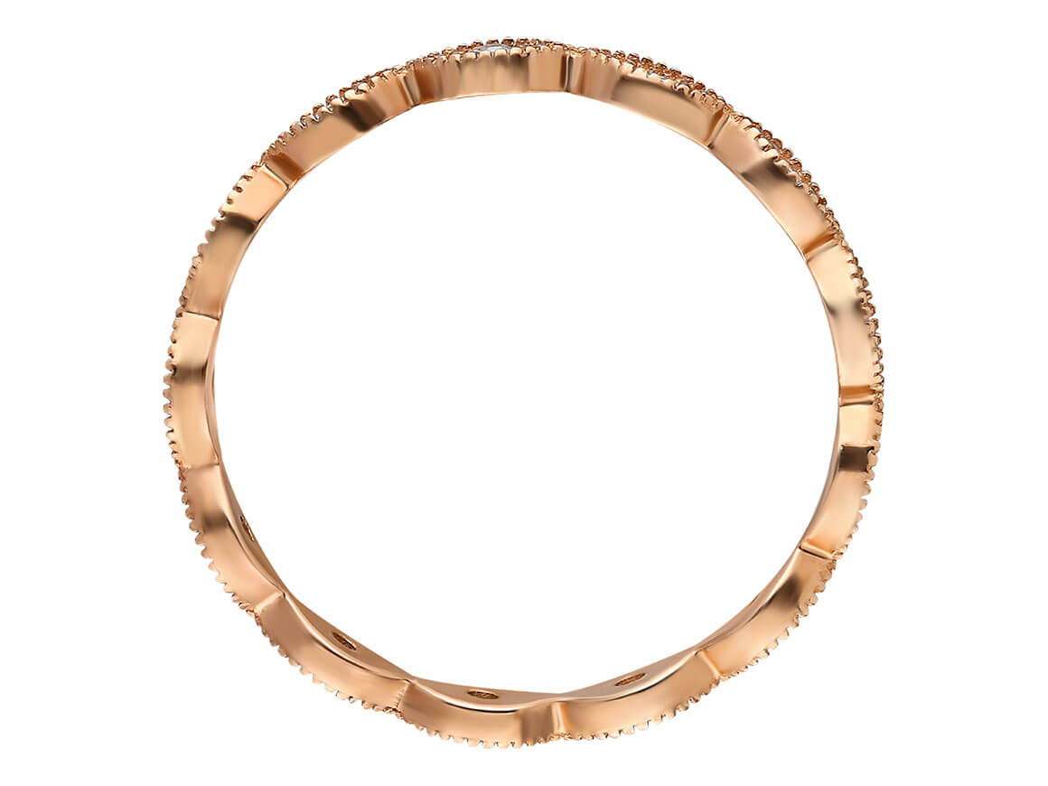 Diamant rundum Vintage Allianz - handgefertigter Diamantschmuck aus Feingold | Sirius Diamant