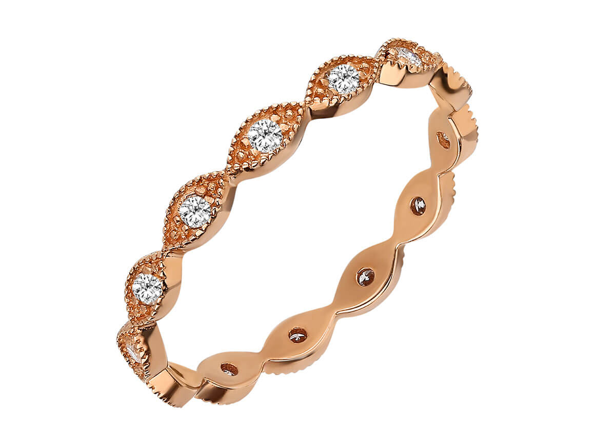 Diamant rundum Vintage Allianz - handgefertigter Diamantschmuck aus Feingold | Sirius Diamant
